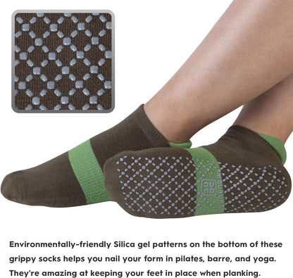 Unisex Non Slip Grip Socks with Cushion for Yoga Pilates Barre Home & Hospital