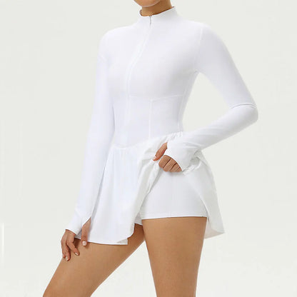 Women's Shorts Long Sleeves Yoga Suit Jumpsuit Running Fitness Push Up Gym Clothing One-Piece Female Outdoor Recreation Bodysuit