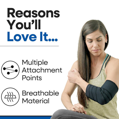Elastic Knee Compression Sleeve Bandage Wraps I Knee Support Straps for Legs, Thighs, Hamstrings Ankle & Elbow Joints Reduce Swelling I Lymphatic Relief & Elastic Bandage for Women & Men (Med 71 Inch)