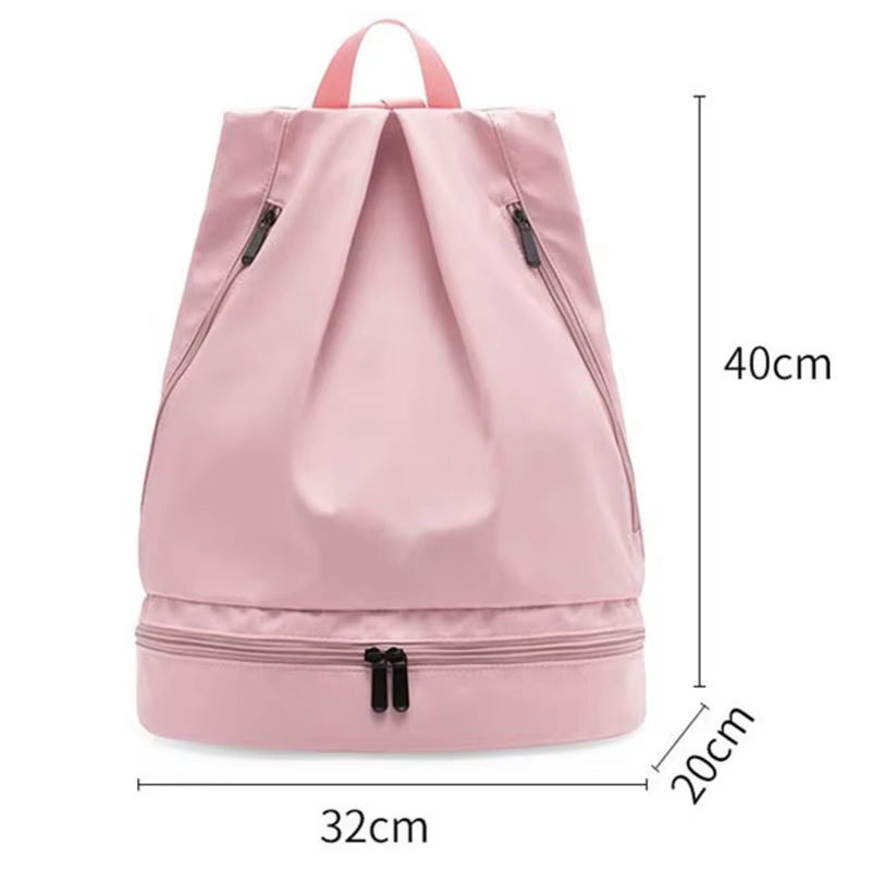 Wet Dry Separation Fitness Bag Swimming Bag Waterproof Travel Sport Bag Basketball Soccer Pouch Hiking Climbing Backpack