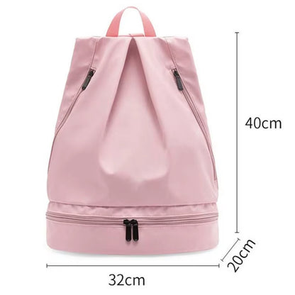 Wet Dry Separation Fitness Bag Swimming Bag Waterproof Travel Sport Bag Basketball Soccer Pouch Hiking Climbing Backpack