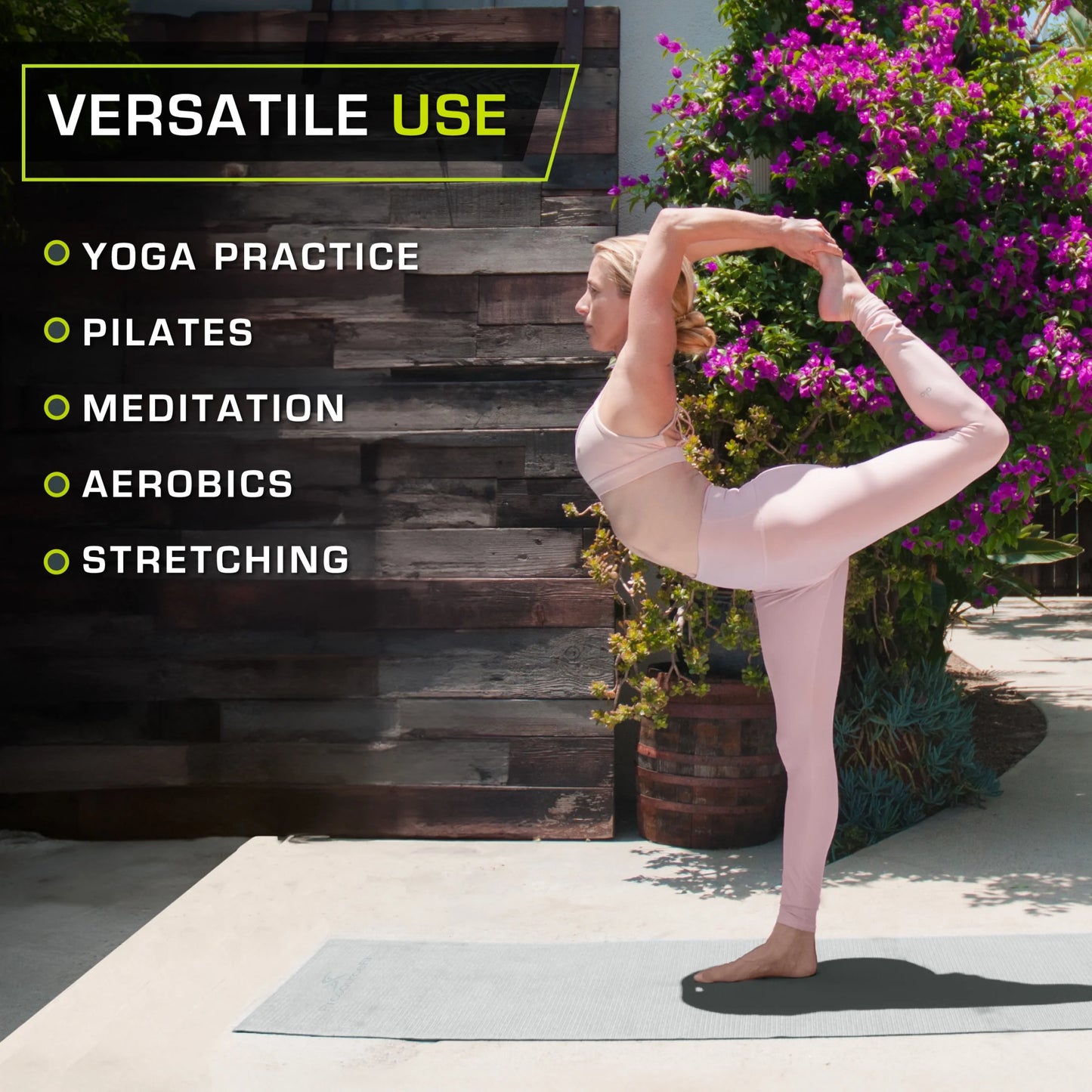 Original Yoga Mat 1/4" Thick for Comfort & Stability