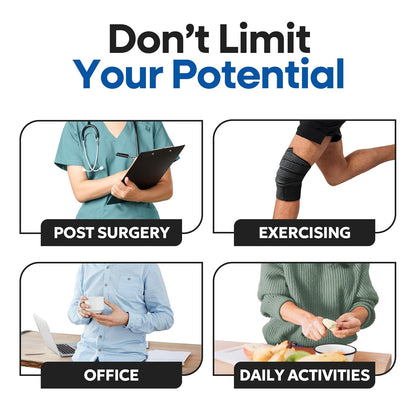 Elastic Knee Compression Sleeve Bandage Wraps I Knee Support Straps for Legs, Thighs, Hamstrings Ankle & Elbow Joints Reduce Swelling I Lymphatic Relief & Elastic Bandage for Women & Men (Med 71 Inch)