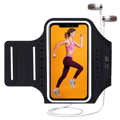 Sweatproof Cell Phone Armband, Running Phone Holder for Iphone 16 15 14 13 Pro XR SE S22 S24, Black