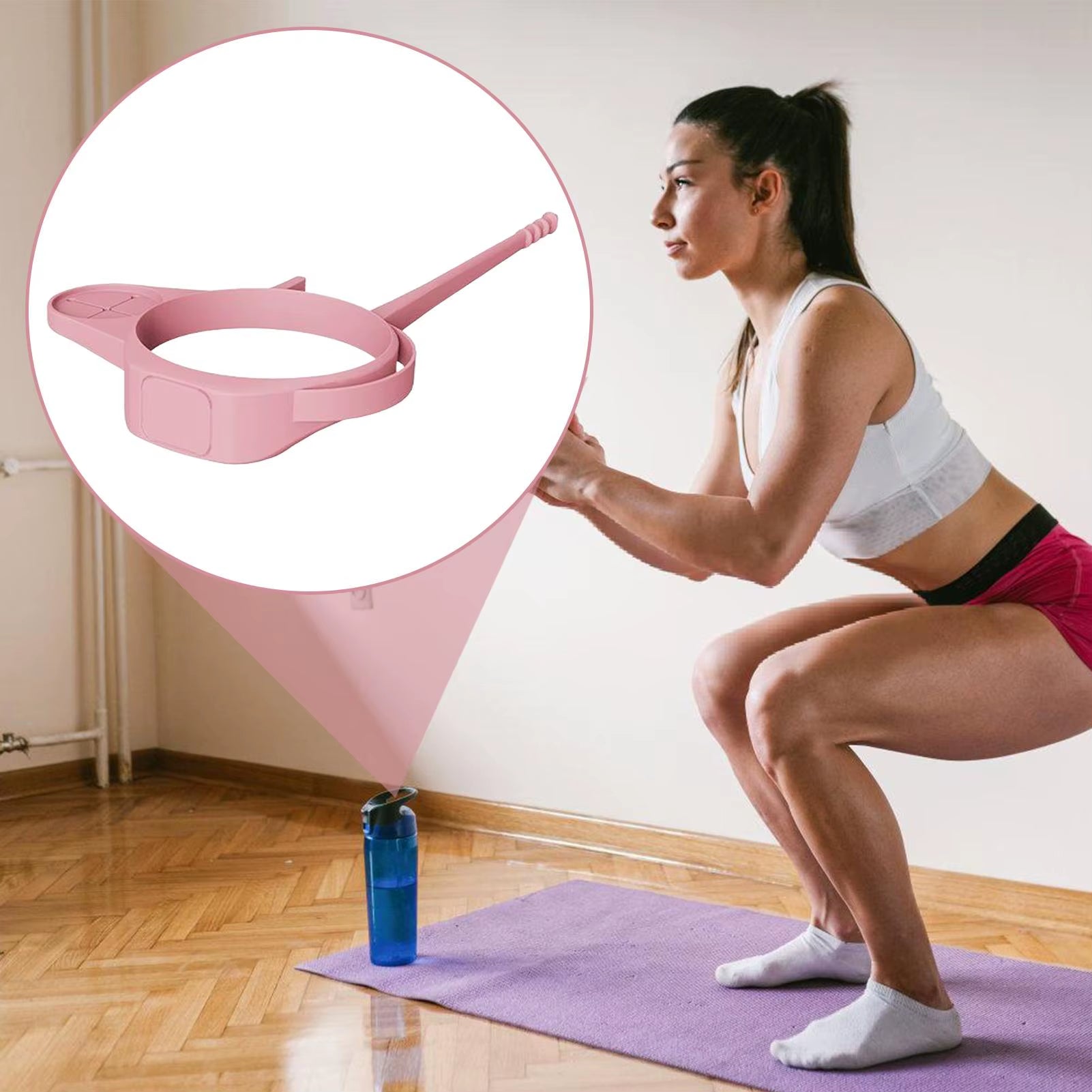 Gym Water Bottle Phone Holder Magnetic Phone Holder Straps for Water Bottles Anti-Slip Tumbler Accessories for Workout Sports