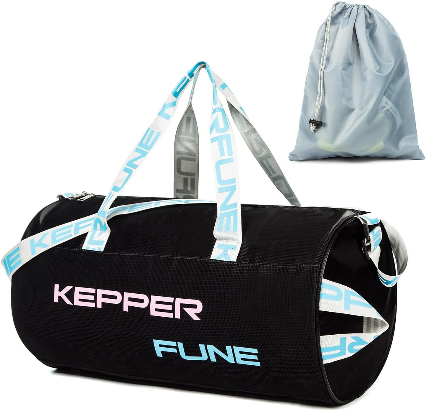 Sports Gym Bag, Travel Duffel Bag with Wet Pocket & Shoes Compartment,Travel Duffel Bag Gym Bag,Water Resistant Sports Bag with Inner Pockets Unisex Fitness Bag