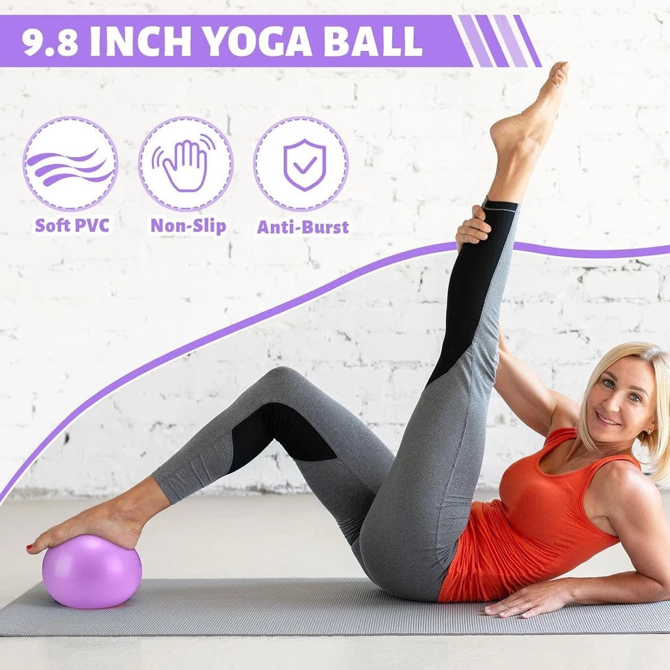 Pilates Ring Circle Set 18 Pcs Exercise Equipment Accessories for Women Workouts