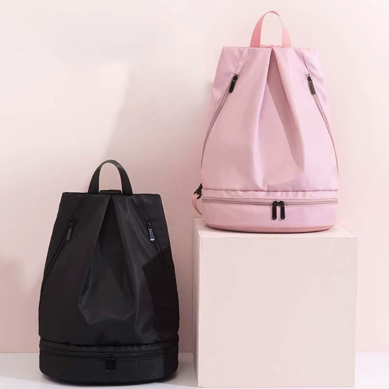 Wet Dry Separation Fitness Bag Swimming Bag Waterproof Travel Sport Bag Basketball Soccer Pouch Hiking Climbing Backpack