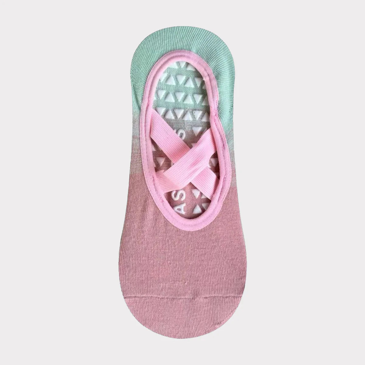 Women's non slip Pilates socks, suitable for ballet, yoga, fitness, and dance studios, cherry embroidery design, cute n