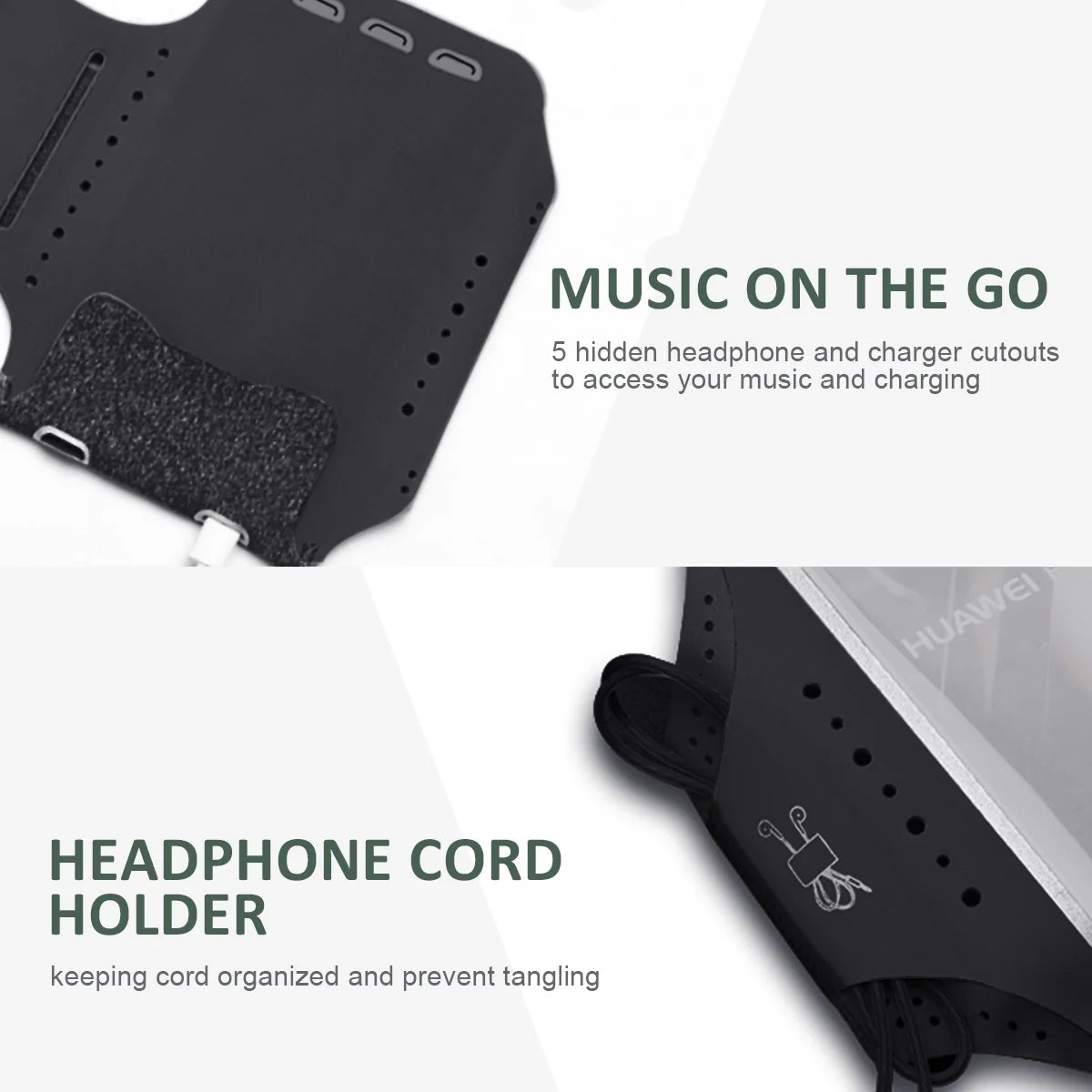 Sweatproof Cell Phone Armband, Running Phone Holder for Iphone 16 15 14 13 Pro XR SE S22 S24, Black