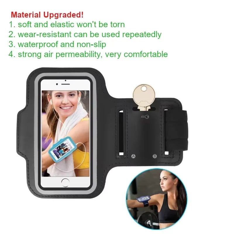 Outdoor Sports Smartphone Holder Gym Cycle Running Phone Bag Arm Band Mobile Phone Armband Cases for Samsung for Iphone Holder