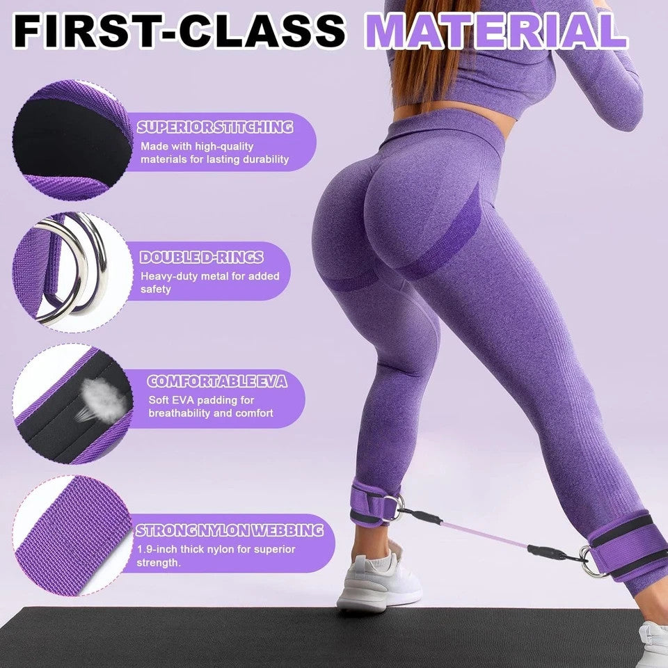 Pilates Ring Circle Set 18 Pcs Exercise Equipment Accessories for Women Workouts