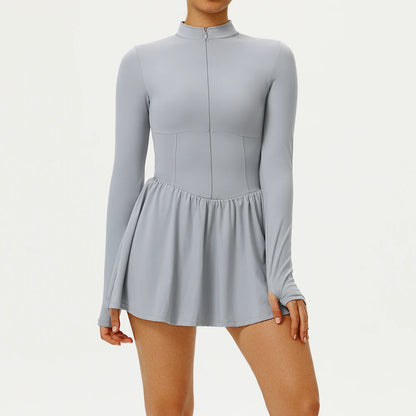 Women's Shorts Long Sleeves Yoga Suit Jumpsuit Running Fitness Push Up Gym Clothing One-Piece Female Outdoor Recreation Bodysuit