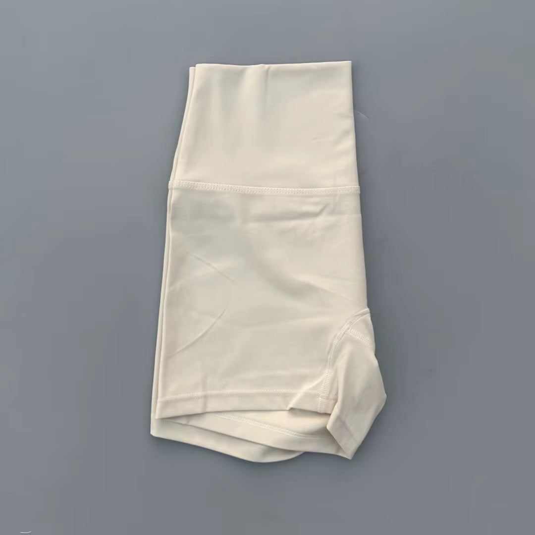 Solid Color High Waist Yoga Ultrashort Leggings Soft Women Gym Athletic Tight Sport Short Compression Comprehensive Training Jog