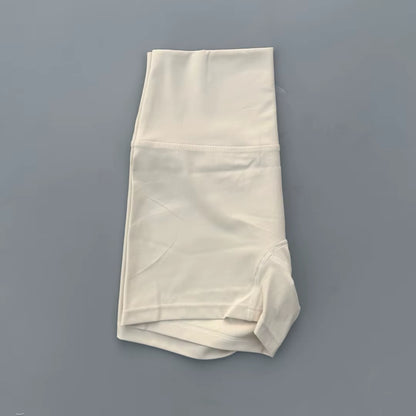 Solid Color High Waist Yoga Ultrashort Leggings Soft Women Gym Athletic Tight Sport Short Compression Comprehensive Training Jog