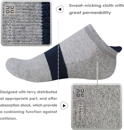 Unisex Non Slip Grip Socks with Cushion for Yoga Pilates Barre Home & Hospital